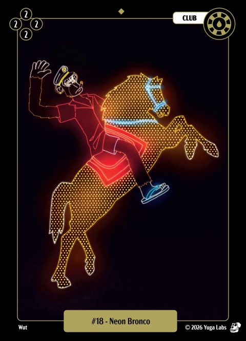 #018 Neon Bronco Mudwater card