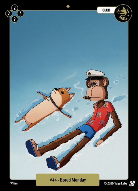 #044 Bored Monday Mudwater card