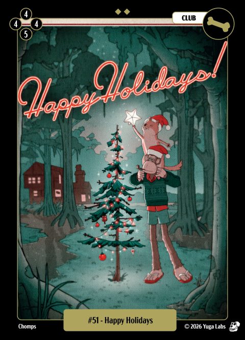 #051 Happy Holidays Mudwater card
