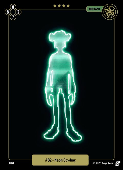 #082 Neon Cowboy Mudwater card
